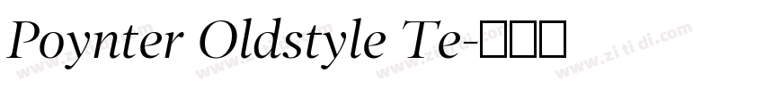 Poynter Oldstyle Te字体转换